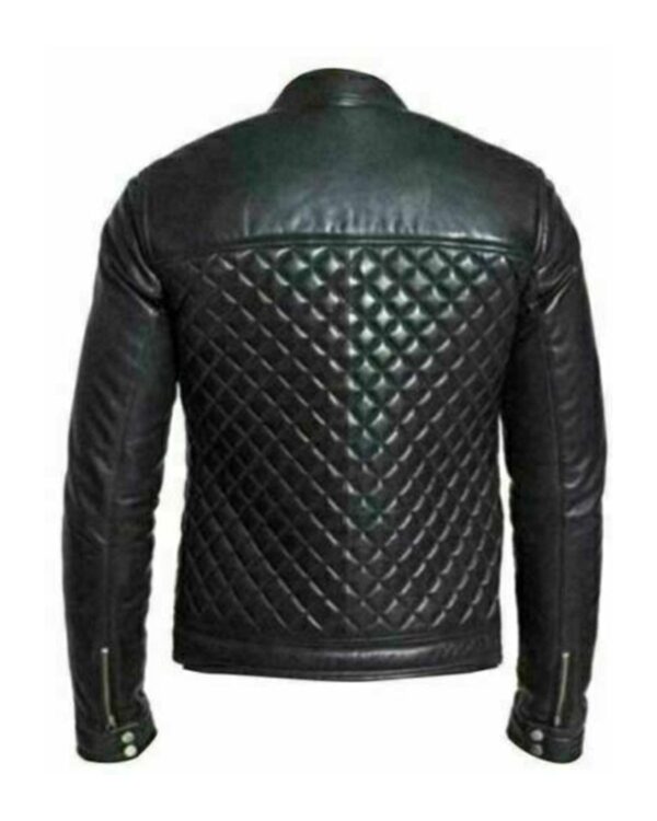 Lucca Cafe Racer Leather Jacket - Image 3