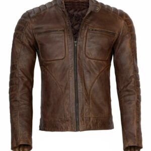 River Cafe Racer Leather Jacket