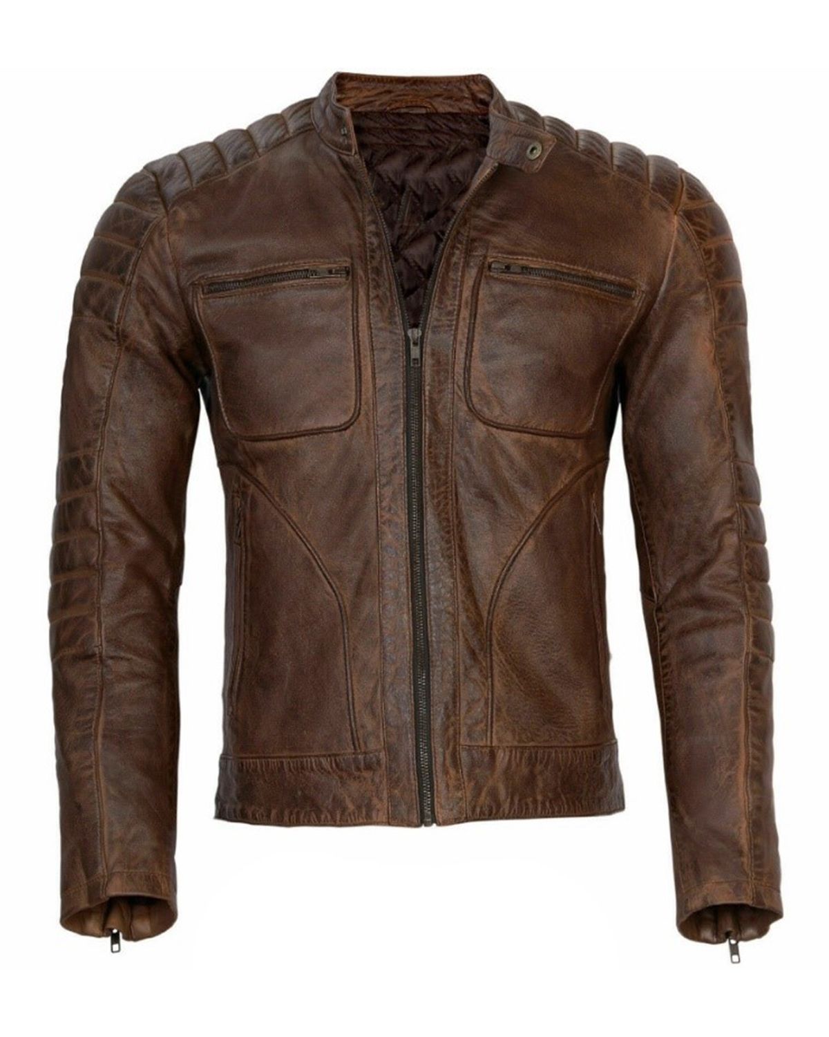 River Cafe Racer Leather Jacket