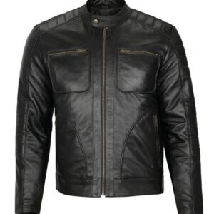 Anthony Classic Biker Leather Jacket