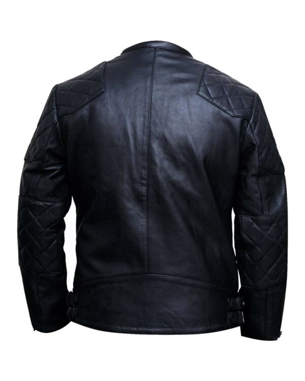 Jacob Biker Leather Jacket - Image 3
