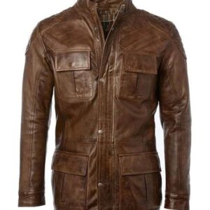 Keith Cafe Racer Leather Jacket