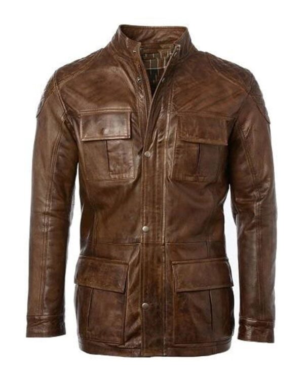 Keith Cafe Racer Leather Jacket