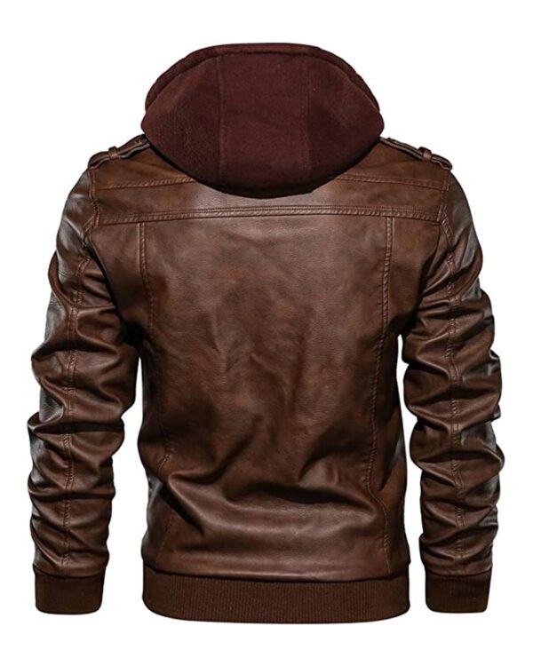 Ronald Biker Leather Jacket - Image 4