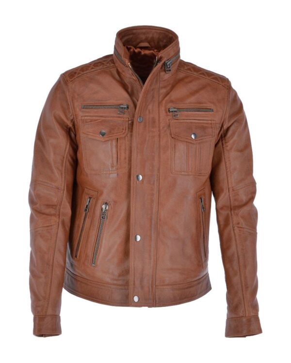 Zander Biker Leather Jacket