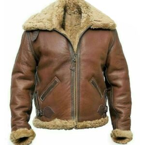 Men Pilot Flying B3 Aviator Leather Jacket
