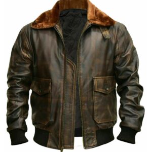 Men G1 Aviator A2 Bomber Leather Jacket