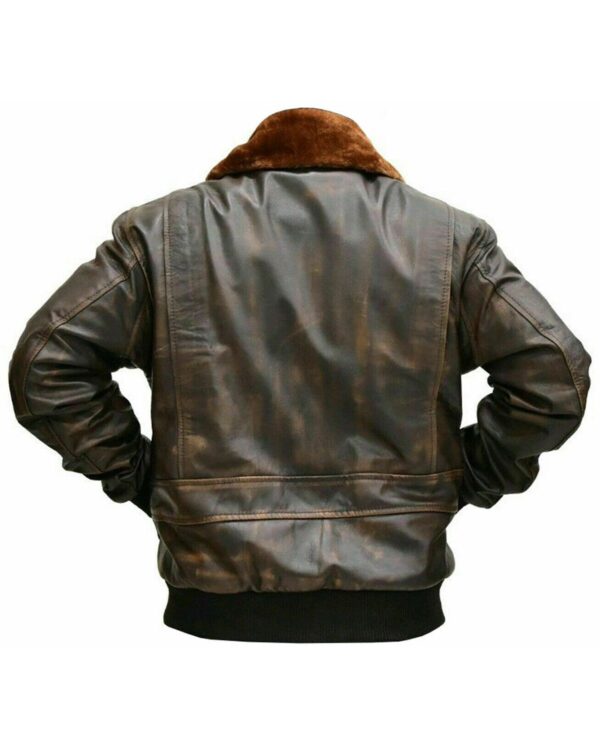 Men's G1 Aviator A2 Bomber Leather Jacket - Image 4