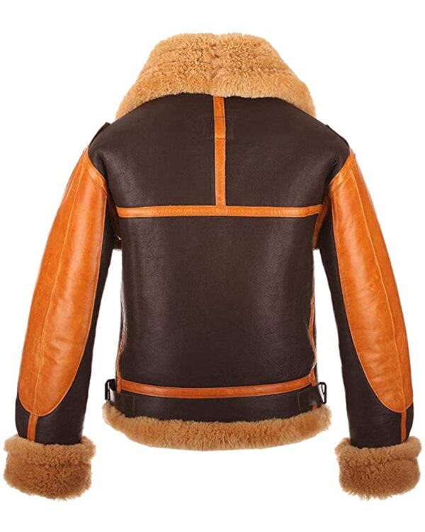 Gary Aviator Leather Jacket - Image 3