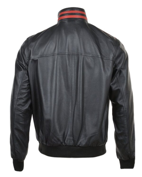 Bravo Bomber Leather Jacket - Image 4