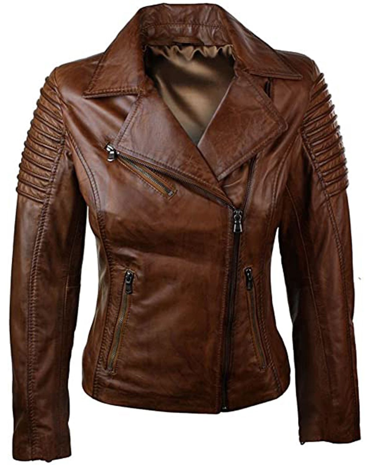 Alicia Biker Leather Jacket