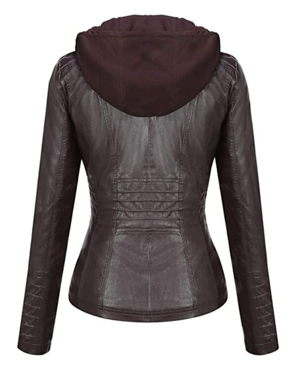 Emmie Biker Leather Jacket - Image 3