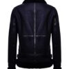 Women Classic Aviator Biker Natural Leather Jacket - Image 3
