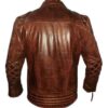 Greta Biker Leather Jacket - Image 3