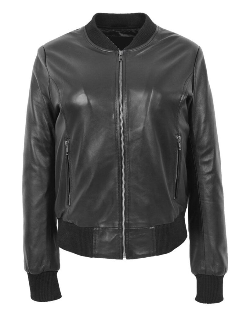 Scarlette Bomber Leather Jacket