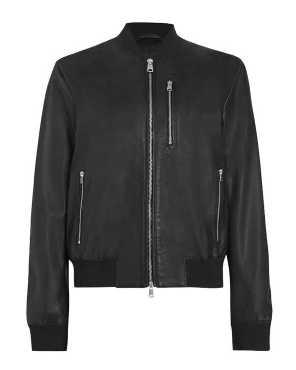 Ezra Bomber Leather Jacket