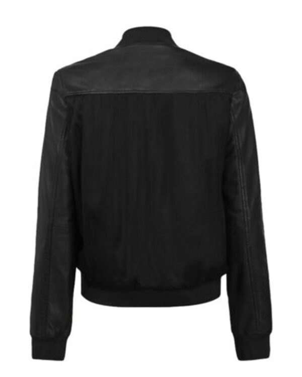 Ezra Bomber Leather Jacket - Image 4