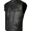 Maxwell Biker Leather Vest - Image 3