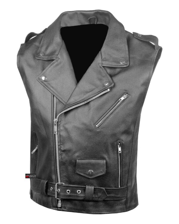 Jim Classic Leather Vest - Image 3