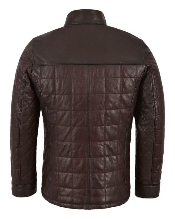 Todd Bomber Leather Jacket - Image 3