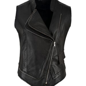 Fiona Biker Leather Vest