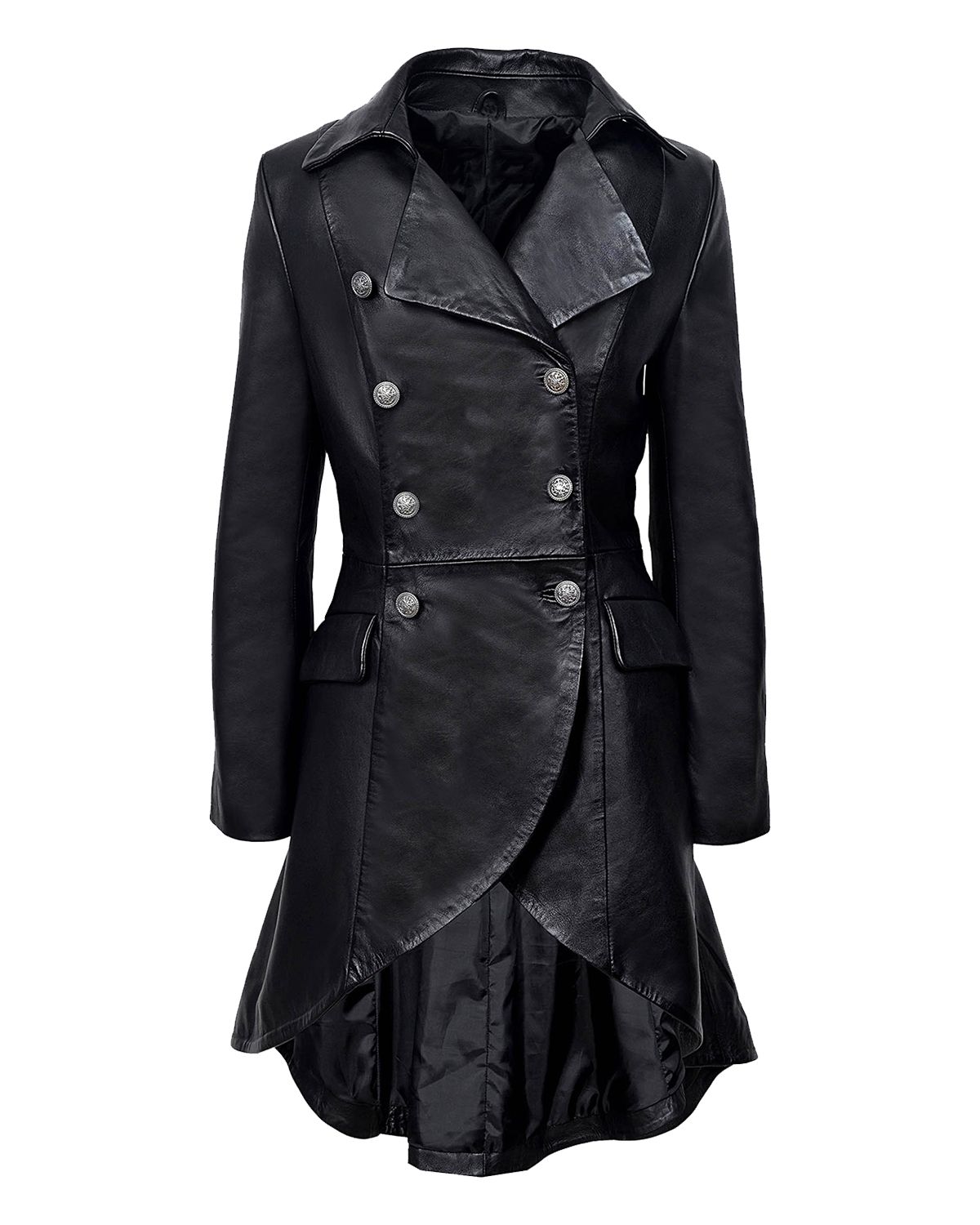 Agnes Long Gothic Leather Coat