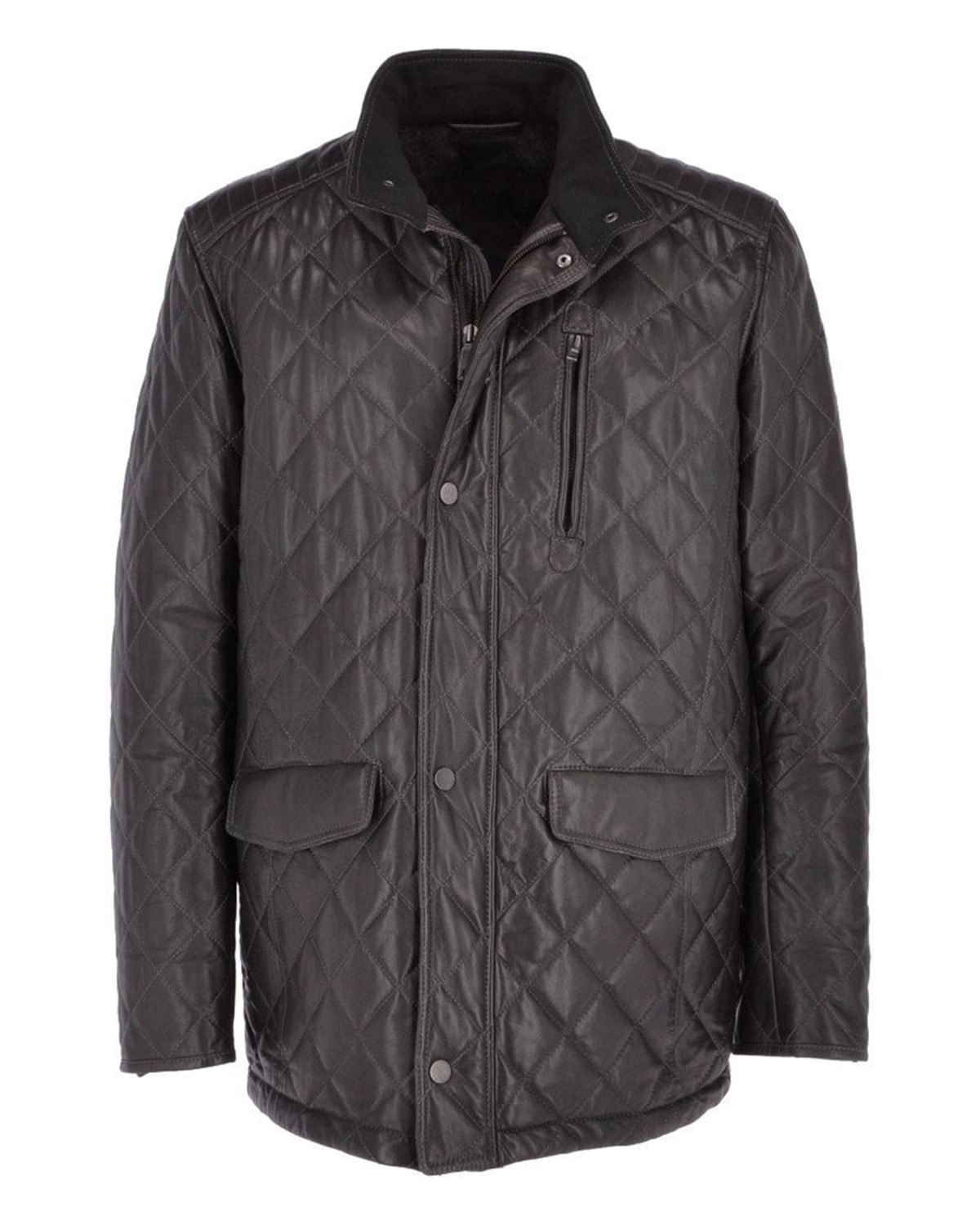 Ronnie Quilted Leather Coat