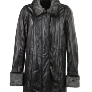 Flora Leather Coat