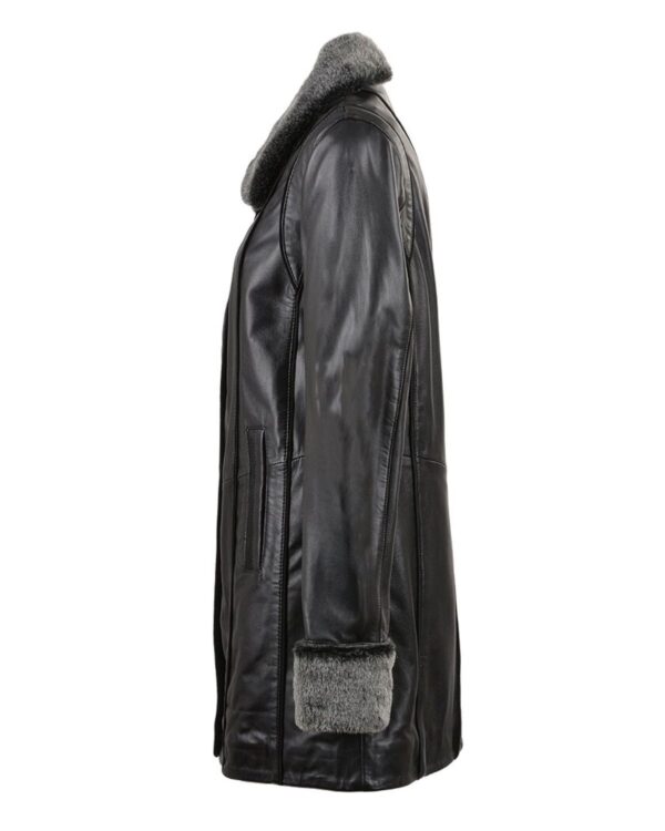 Flora Leather Coat - Image 3