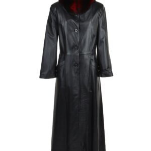 Sandra Long Leather Trench Coat