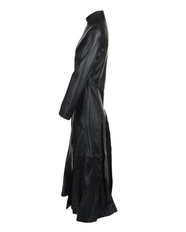 Nyla Gothic Leather Coat - Image 3