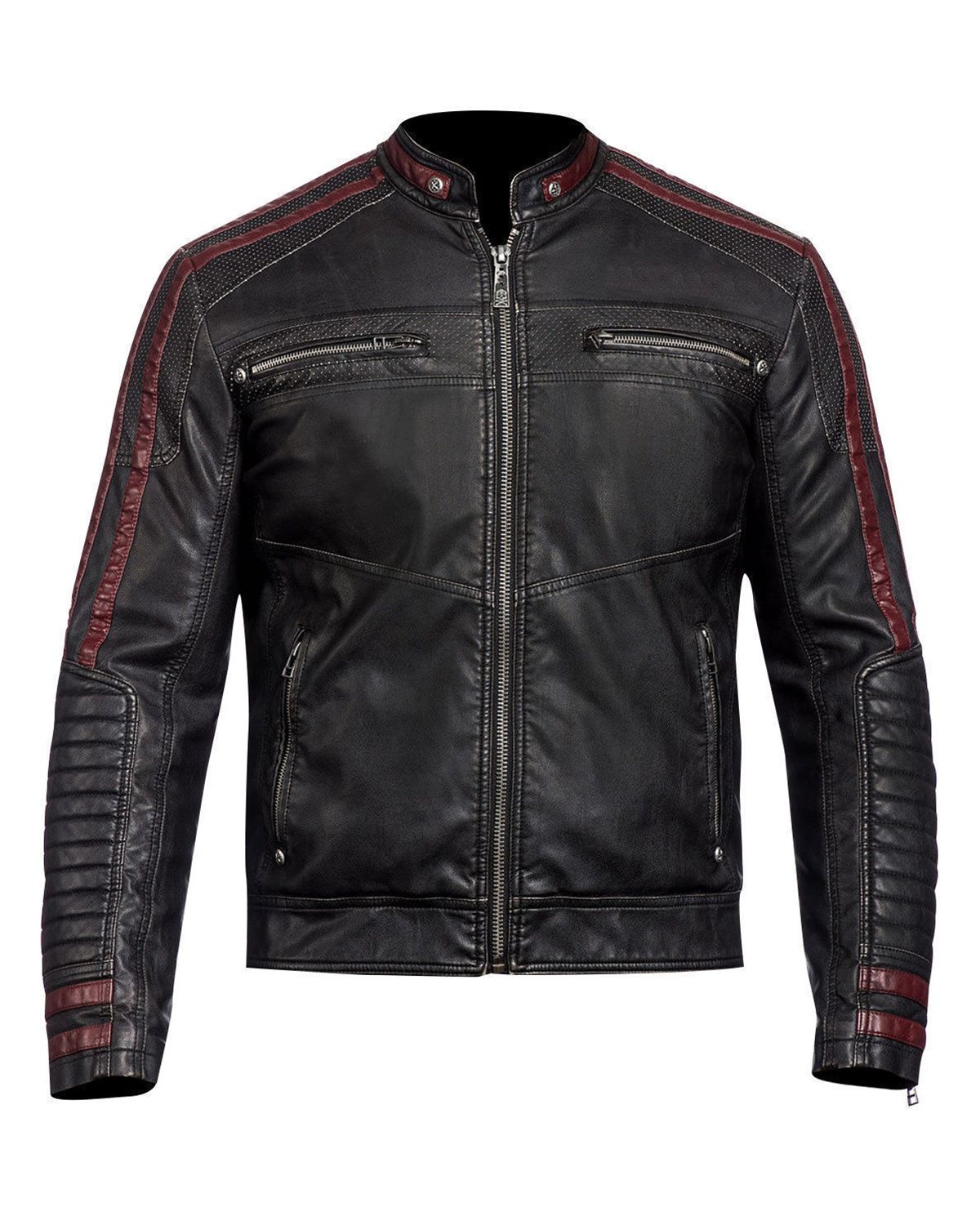 Caleb Biker Leather Jacket