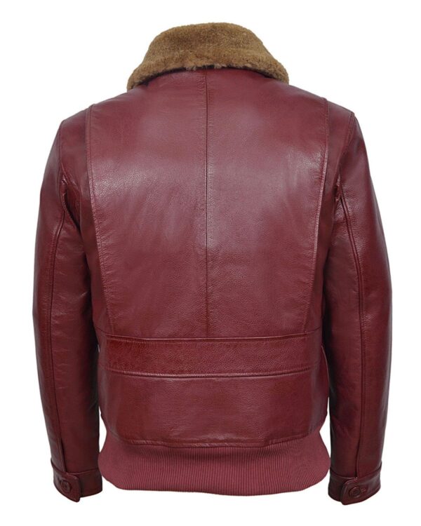 Kevin Bomber Leather Jacket - Image 4