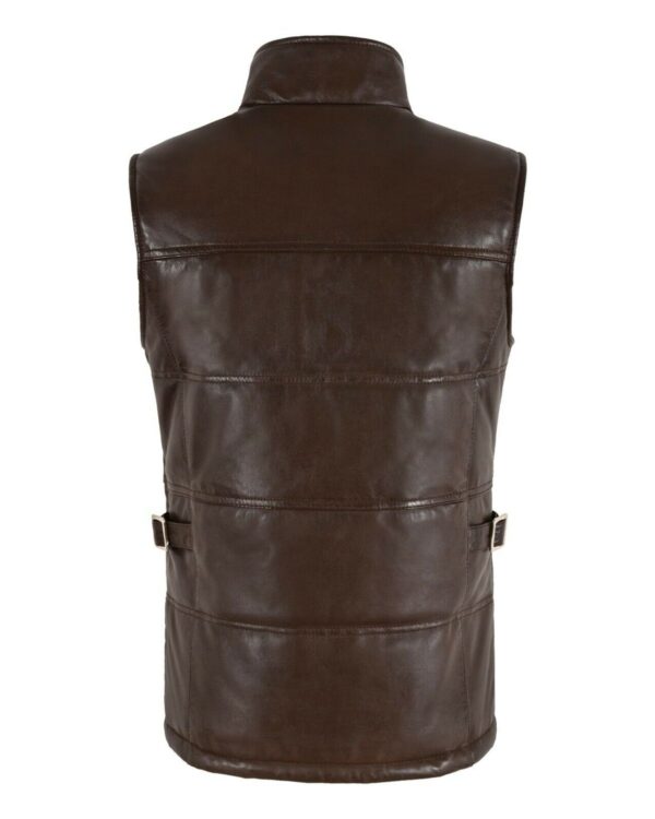 Isabella Quilted Leather Vest - Image 4