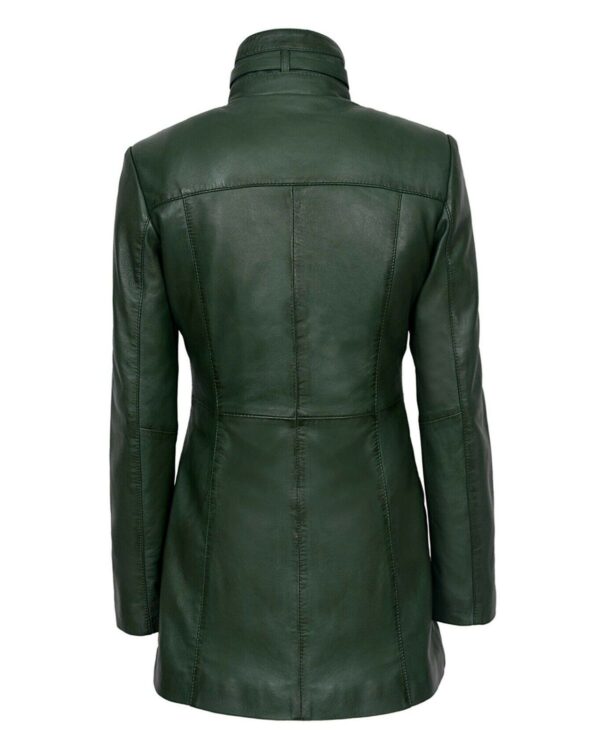 Shay Gothic Leather Coat - Image 4