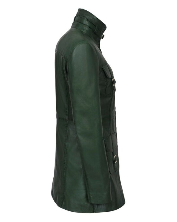 Shay Gothic Leather Coat - Image 3