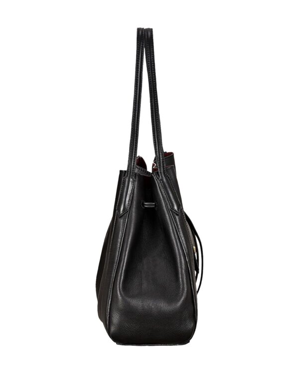 Ladies Real Leather Black Handbag Totebag Style by BUNERI - Image 3