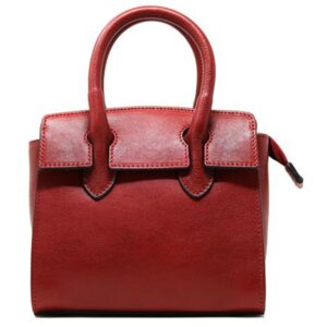 Inside Storage Pocket Full Grain Leather Handbag For Women by BUNERI