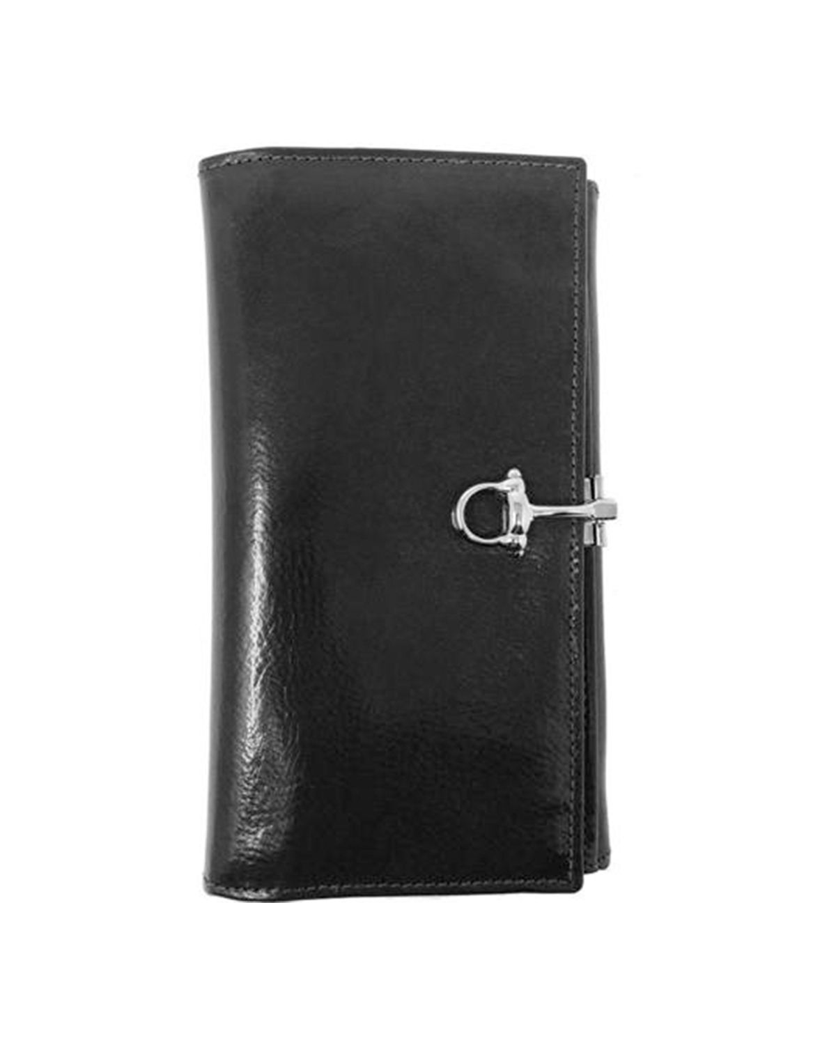 Women’s Full Grain Leather Latch Closure Document Wallet by BUNERI