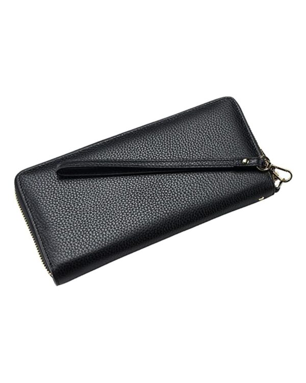 Women  Three Cash Pockets Pen Holder Genuine Leather Wallet by BUNERI - Image 3