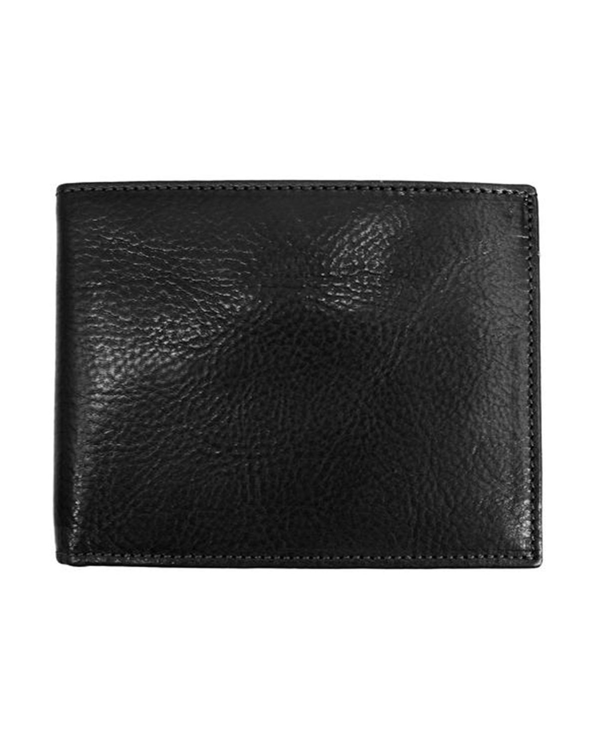 Men’s  Coin Pocket Two Bill Compartments Real Leather Wallet by BUNERI