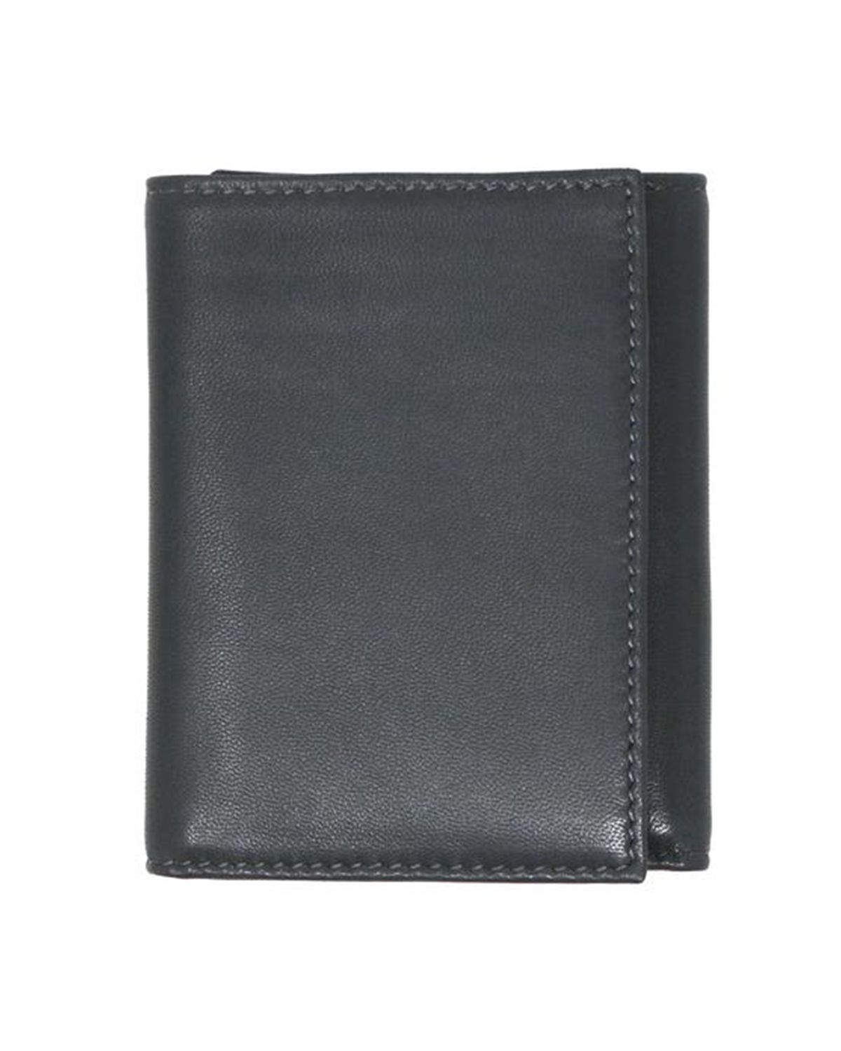 Men’s Grey Trifold Genuine Leather Wallet by BUNERI