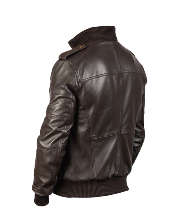 Frank Bomber Leather Jacket - Image 3