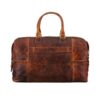 Vintage Brown Leather Luggage Bag