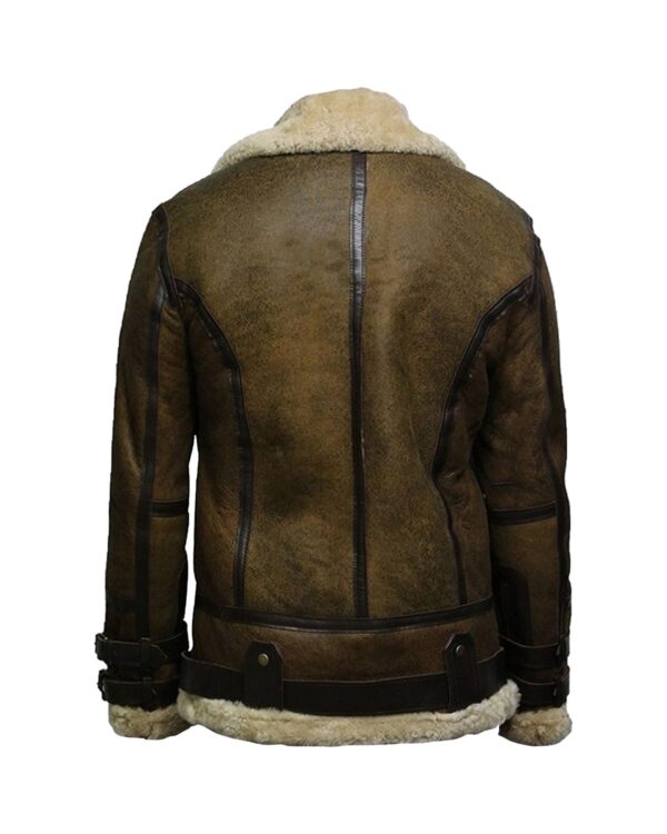 Blake Bomber Leather Jacket - Image 3