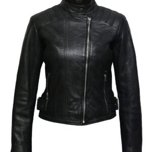 Selah Short Biker Leather Jacket
