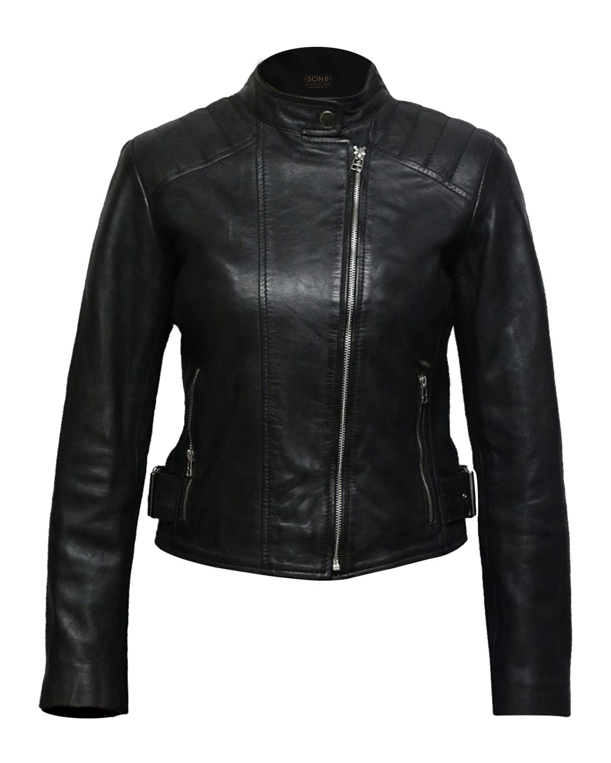 Selah Short Biker Leather Jacket