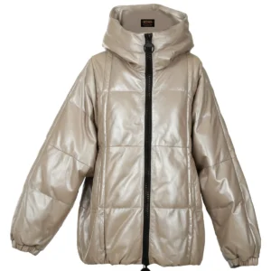 Women Hooded Puffer Bomber Jacket