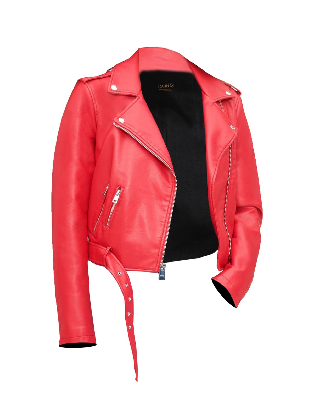 Jolie Short Biker Leather Jacket