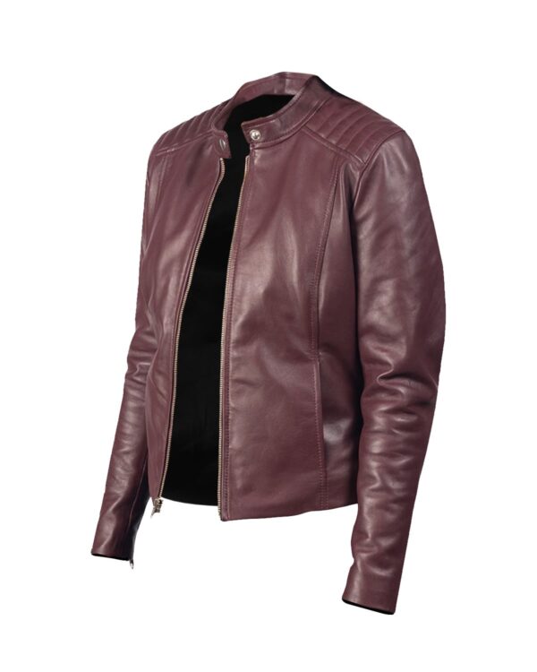 Harlee Biker Leather Jacket - Image 3